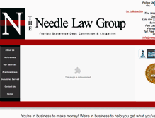 Tablet Screenshot of needlelaw.com